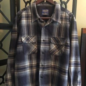 MEN'S BOARD SHIRT XL Blue/Tan Multi